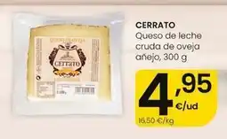 Eroski Cerrato - queso de leche cruda de oveja anejo oferta