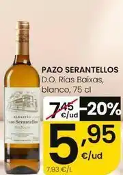 Eroski Pazo serantellos - d.o. rias baixas blanco oferta
