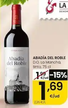 Eroski Abadía del roble - d.o. la mancha, tinto oferta