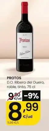 Eroski Protos - d.o. ribera del duero roble tinto oferta