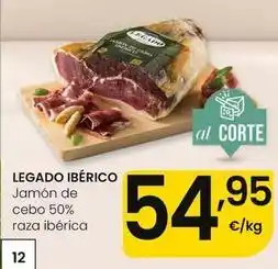 Eroski Legado ibérico - jamon de cebo 50% raza iberica oferta