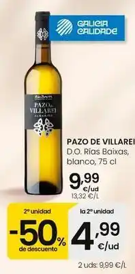 Eroski Pazo de villarei - d.o. rias baixas blanco oferta