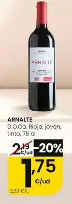 Eroski Arnalte - d.o.ca. rioja, joven, tinto oferta