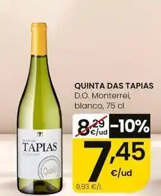Eroski Quinta das tapias - d.o. monterrei blanco oferta