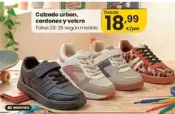 Eroski Calzado urban, cordones y velcro oferta