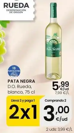 Eroski Pata negra - d.o. rueda blanco oferta