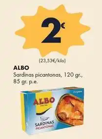 Supermercados Lupa Albo - sardinas picantonas oferta
