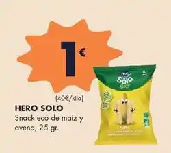 Supermercados Lupa Hero - solo snack eco de maiz y avena oferta