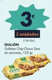 Supermercados Lupa Gullón - galletas chip-choco zero sin azucares oferta