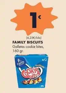 Supermercados Lupa Family biscuits - galletas cookie bites oferta