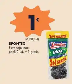 Supermercados Lupa Spontex - estropajo inox oferta