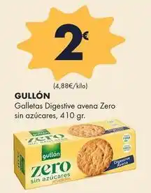 Supermercados Lupa Gullón - galletas digestive avena zero sin azucares oferta