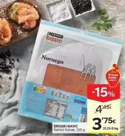 Caprabo Eroski - basic salmo fumat oferta