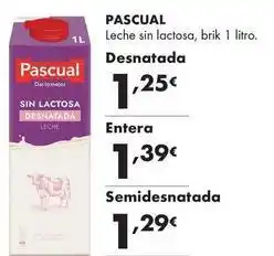 Supermercados Lupa Pascual - leche sin lactosa oferta