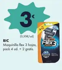 Supermercados Lupa Bic - maquinilla flex 3 hojas oferta