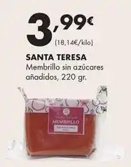 Supermercados Lupa Santa teresa - membrillo sin azúcares añadidos oferta