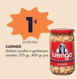 Supermercados Lupa Luengo - alubias cocidas o garbanzos cocidos oferta