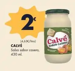 Supermercados Lupa Calvé - salsa sabor casero oferta