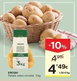 Caprabo Eroski - patata seleccionada oferta