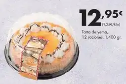 Supermercados Lupa San martin - tarta de yema oferta
