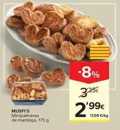 Caprabo Musfi's - minipalmeres de mantega oferta