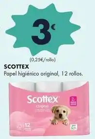 Supermercados Lupa Scottex - papel higiénico original oferta