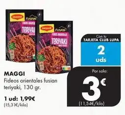 Supermercados Lupa Maggi - fideos orientales fusian teriyaki oferta