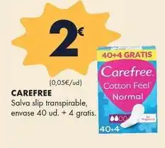 Supermercados Lupa Carefree - salva slip transpirable oferta
