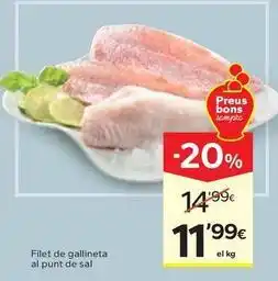 Caprabo Filet de gallineta al punt de sal oferta