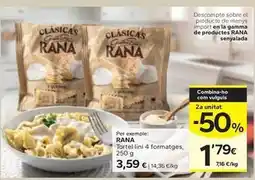 Caprabo Rana - tortel-lini 4 formatges oferta