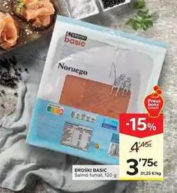 Caprabo Eroski - salmó fumat oferta