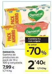 Caprabo Danone - danacol gamma de productes oferta