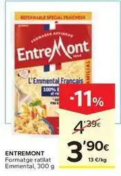Caprabo Entremont - formatge ratllat emmental oferta