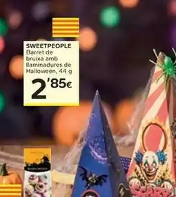 Caprabo Sweetpeople barret de bruixa amb llaminadures de halloween oferta