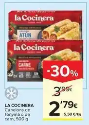 Caprabo La cocinera - canelons de tonyina o de carn oferta