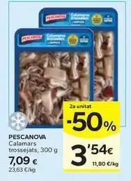 Caprabo Pescanova - calamar trossejats oferta
