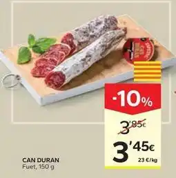 Caprabo Can duran - fuet oferta