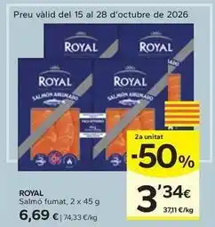 Caprabo Royal - salmó fumat oferta