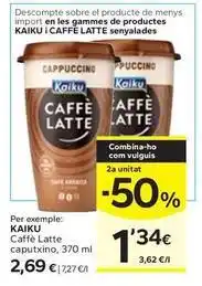 Caprabo Kaiku - caffé latte caputxino oferta