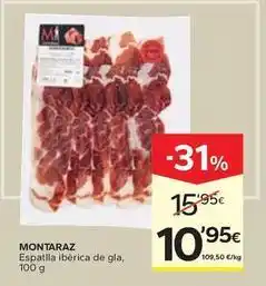 Caprabo Montaraz - espatlla iberica de gla oferta