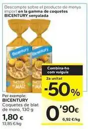 Caprabo Bicentury - coquetes de blat de moro oferta