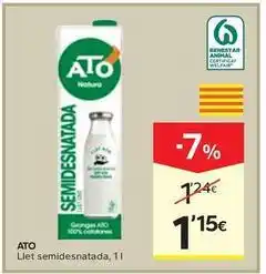Caprabo Ato - llet semidesnatada oferta