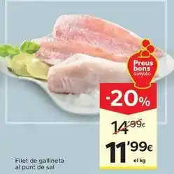 Caprabo Filet de gallineta al punt de sal oferta