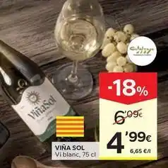 Caprabo Viña sol - vi blanc oferta