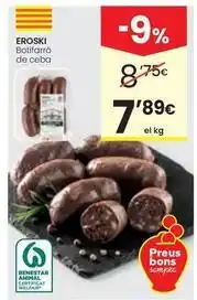 Caprabo Eroski - botifarrado de ceba oferta