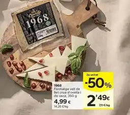 Caprabo Cerrato - formatge vell de llet crua d'ovella i de vaca oferta
