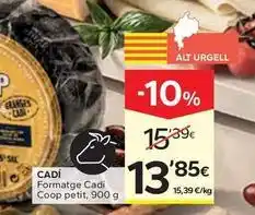 Caprabo Cadí - formatge cadi coop petit oferta