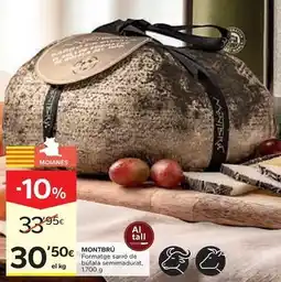 Caprabo Montbrú - formatge sarro de bufala seminadrat oferta