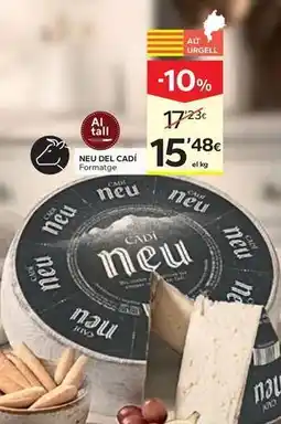 Caprabo Cadí - formatge oferta