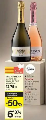 Caprabo Vallformosa - gamma de reserva oferta